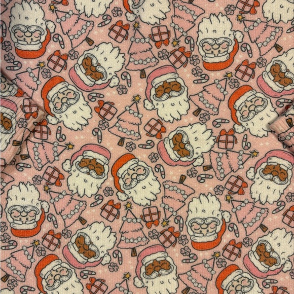 Welaken pink Santa Claus print holiday Christmas sweater size medium NWT - Picture 2 of 6